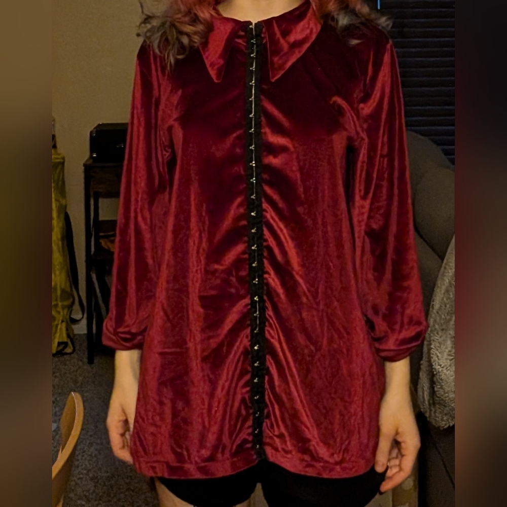Medieval Red Velvet Tunic